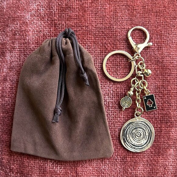 New SPIRAL ACE of SPADES Bag Charm - Picture 3 of 7